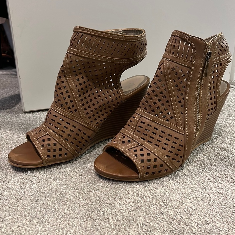 Tan Wedge Heels